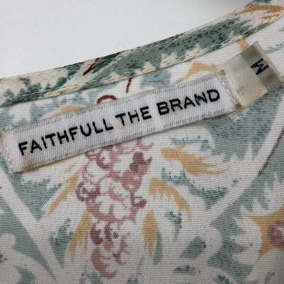 Faithfull the Brand Printed Yacht Playsuit Romper in Faded out Floral Medium - Picture 8 of 16